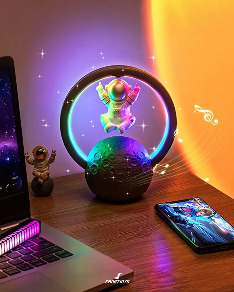 Miniatura 6 de Parlante Y Lampara Astronauta RGB